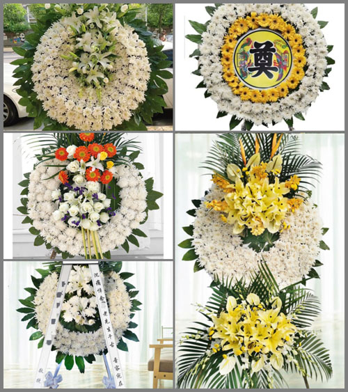 安徽阜阳市颍上县慎城镇朱庙村花圈速递